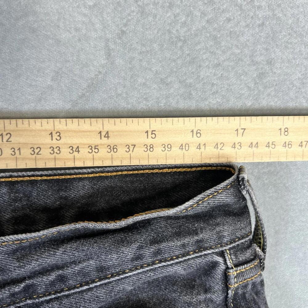 Levis Original 501 Jeans Mens 34x29* Gray Dark Wash Straight Leg Classic Denim - Picture 7 of 9